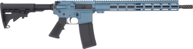 GLFA AR15 Rifle - Blue Titanium | .223 Wylde | 16" Heavy Barrel | 15.25" M-LOK Handguard - GL15223BLU - 702458691082