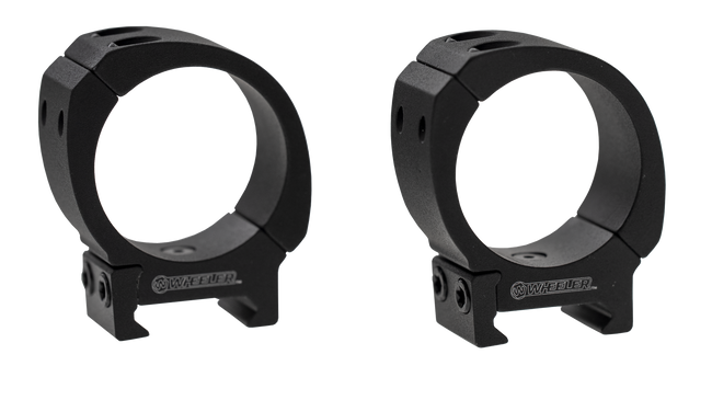 Wheeler Engineering 34mm High Scope Rings Bi-Weaver Picatinny Compatible Aluminum 6061