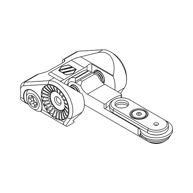 AR-15 PEAK/02 FOLDING IRON REAR SIGHT 1.93'' HEIGHT
