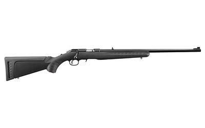 Ruger 8301 American Rimfire Full Size 22 LR 10+1 22" Satin Blued Steel Barrel & Alloy Steel Receiver w/Integral Scope Mount, Black Fixed Synthetic Stock, Right Hand - 8301 - 736676083015