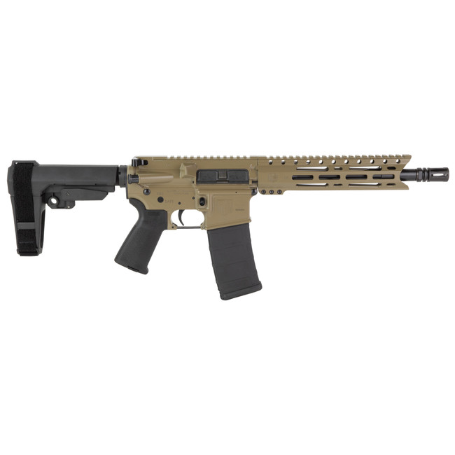 Diamondback Firearms Carbon DB-15 5.56 NATO Semi-Auto Pistol - Flat Dark Earth | 10" Threaded Barrel | SBA3 Arm Brace |1x30rd Mag - DB1916K061 - 810035754379