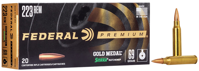 Federal Gold Medal 308 Winchester Sierra Matchking Bthp 175 Grain 20 Rounds