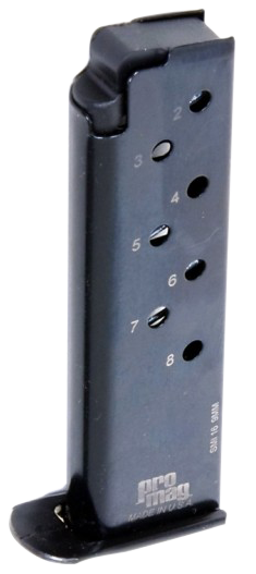 ProMag SMI16 8rd Single Stack 9mm Luger Magazine Fits S&W M39 Blued Steel