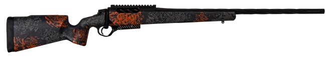 Seekins Precision 0011710123US Havak PH2 Full Size 300 PRC 3+1 26" Charcoal Gray Fluted/Threaded Barrel, Black Picatinny Rail Stainless Steel Receiver, Urban Shadow Camo Fixed Synthetic Stock