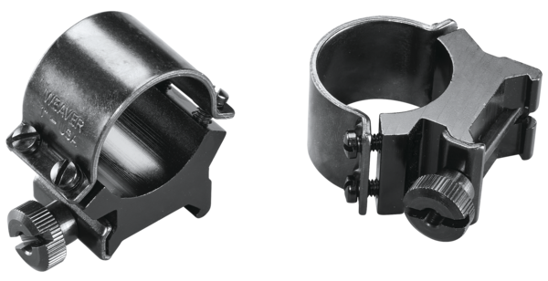 Weaver Mounts 49161 Sure Grip Detachable Rings  Black 1" High