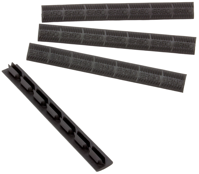 Ergo 4330BK WedgeLok Slot Cover  Black Rubber, 7 Slot Low Profile w/Aggressive Texture 4 Per Pack