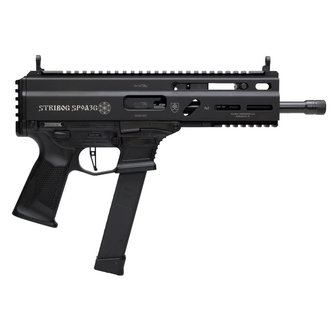 Grand Power Stribog SP9A3G Pistol - Black | 9mm | 5" Threaded Barrel | 30rd | Utilizes Glock Style Mags - 8588005808545 - 8588005808545
