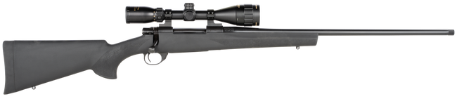 Howa HGP23PRCB M1500 Gamepro Gen2 300 PRC 3+1 24" Threaded Barrel, Blued Metal Finish, Black Fixed Hogue Pillar-Bedded Overmolded Stock, Includes GamePro 4-12x40mm Scope