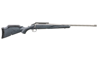 Ruger 46914 American Gen II Full Size 270 Win 4+1 20" Cobalt Cerakote Threaded Barrel, Picatinny Rail Steel Receiver, Gray Splatter Adjustable Synthetic Stock - 46914 - 736676469147