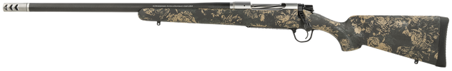 Christensen Arms 8010617500 Ridgeline FFT 7mm-08 Rem 4+1 20" Carbon Fiber Threaded Barrel, Stainless Steel, Green with Black/Tan Accents, Stock,