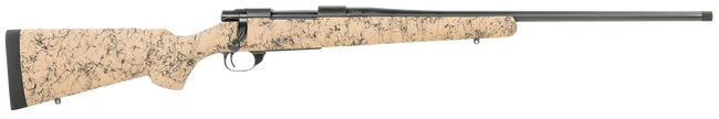Howa HHS43164 M1500 HS Precision 308 Win 5+1 22" Threaded Barrel, Black Metal Finish, Tan Black Webbed Fixed HS Precision Stock