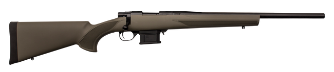 Howa HMA60804G M1500 Mini Action Compact 6mm ARC 5+1 20" Black Steel Barrel, Black Drilled & Tapped Steel Receiver, OD Green Fixed HTI Synthetic Stock,