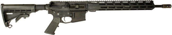 Del-Ton Echo 316L Forged Aluminum AR15 Rifle - Black | 5.56NATO | 16" Light Profile Barrel | 13" M-LOK Rail | M4 Stock | A2 Flash Hider | Optic Ready