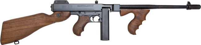 Auto Ordnance 1927A-1 Deluxe 45 ACP 16.5in 20rd Wood Furniture Blued Finish - T114 - 602686441001