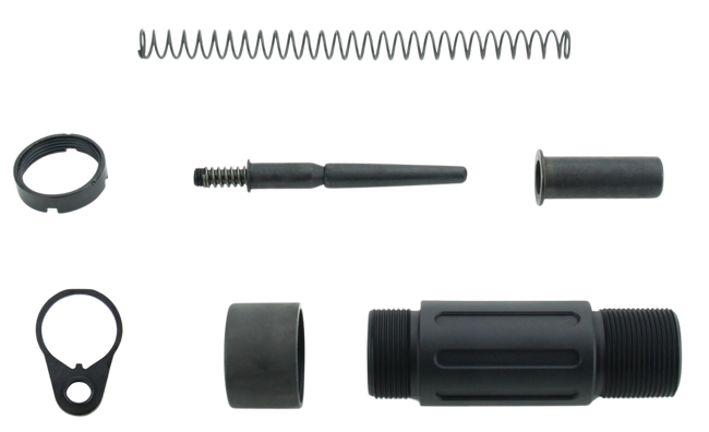 TacFire Mar139c Short Buffer Tube Aluminum with QD End Plate for AR Pistol