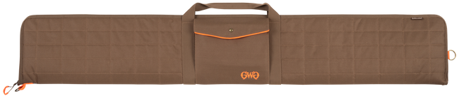 Allen 1104-52 Highland Shotgun Case 52" Brown Quilted Polyester Exterior, Front Flap Pocket w/Magnetic Closure, Lockable Zipper - 1104-52 - 026509069270