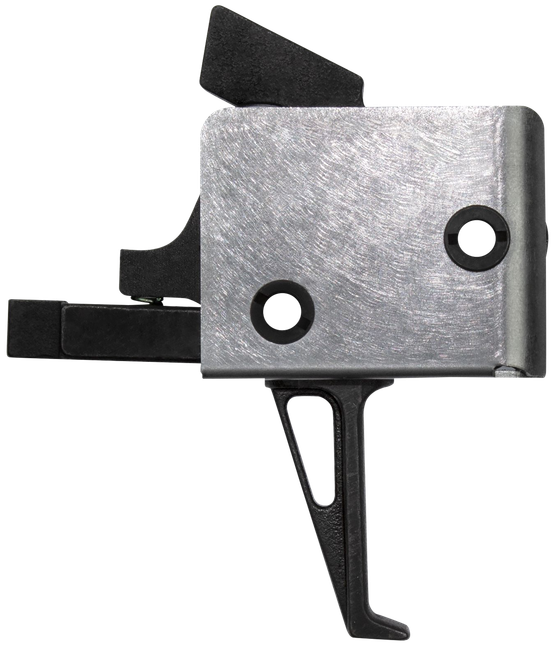 CMC Triggers Drop-In Flat Trigger 4-4.5 lb Ar-15 Ar-10 Black Silver