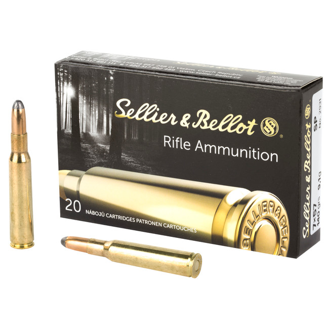 Sellier & Bellot SB757B 7x57mm Mauser Soft Point 140 Grain 20 Rounds - SB757B - 754908511891
