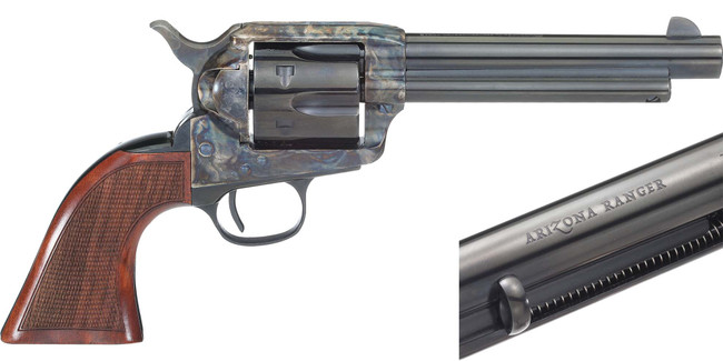 Cimarron Arizona Ranger Revolver 357 Mag. 5.5 in. Checkered Walnut CCH 6 Shot - AR401 - 844234240456