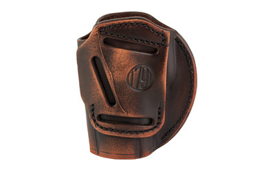 1791 Gunleather 3WH6VTGA 3-Way  IWB/OWB Size 06 Vintage Leather Belt Loop Fits Beretta 92 Fits Walther PPQ Fits Sig P320 Ambidextrous Hand - 3WH6VTGA - 810102210487