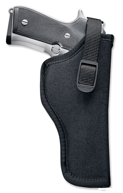 Uncle Mike's 81152 Sidekick Hip Holster OWB Size 15, Black Cordura, Belt Loop, Fits Large Semi-Auto/3.50-4.50" Barrel,