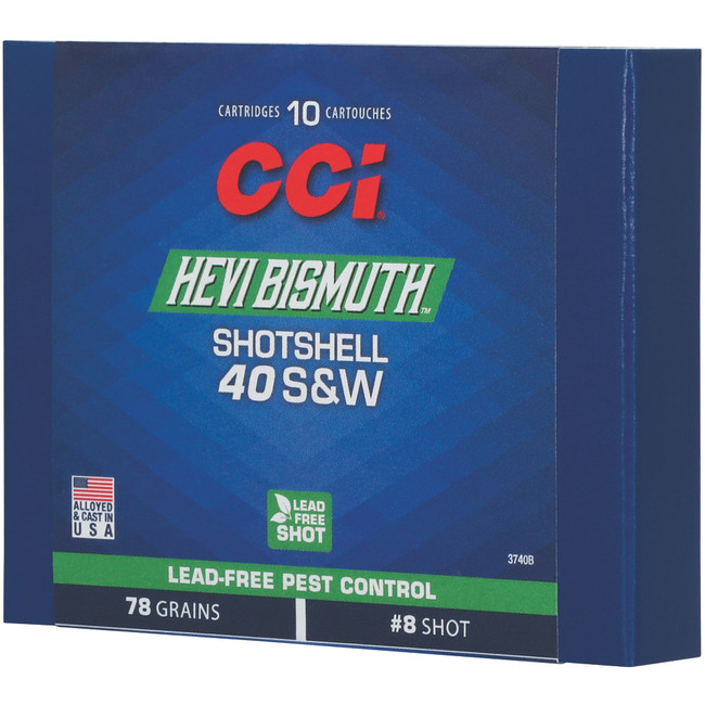 CCI Hevi-Bismuth 40 S&W Shotshell 92 Grain 10 Rounds - 3740B - 604544695731