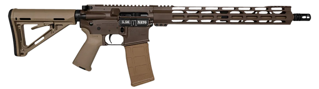 Diamondback DB15 5.56 NATO 16in 30 Rounds FDE Cerakote Brown Finish