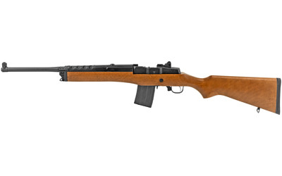 Ruger 5816 Mini-14 Ranch 5.56x45mm NATO 20+1 18.50" Barrel, Blued Alloy Steel, Hardwood Stock, Optics Ready - 5816 - 736676058167