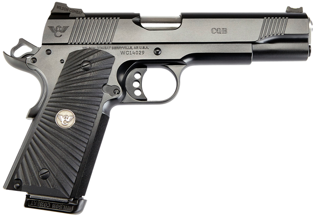 Wilson Combat CQBFS9 9mm Luger 5" 10 Rounds Carbon Steel Slide G10 Grip