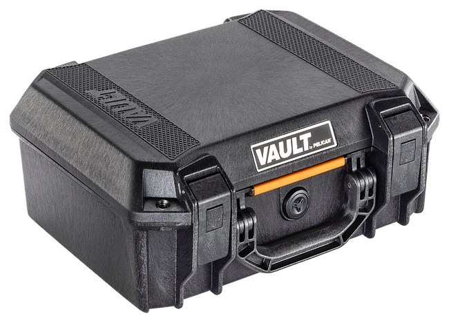 Pelican VCV200 Vault Case Medium Black Polymer Holds 2 Handguns