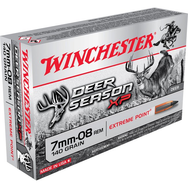 Winchester Deer Season Xp 7mm-08 Remington Extreme Point 140 Grain 20 Rounds