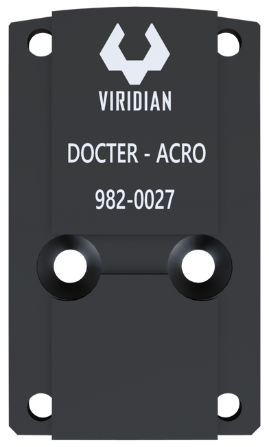 Viridian 9820027 RFX45 Docter Mounting Adapter  Black Anodized