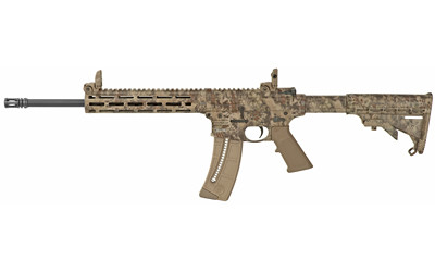 Smith & Wesson 10211 M&P15-22 Sport 22 LR Caliber with 25+1 Capacity, 16.50" Black Barrel, Overall Kryptek Highlander Finish & 6 Position CAR Synthetic Stock Right Hand - 10211 - 022188868395