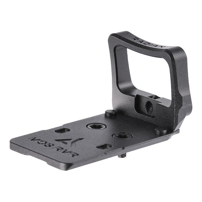 Radian Weapons G1501 Guardian+Six Optic Guard w/Stealth Sights Black Anodized Hardcoat Aluminum RMR Mount Compatible w/Glock MOS Handgun