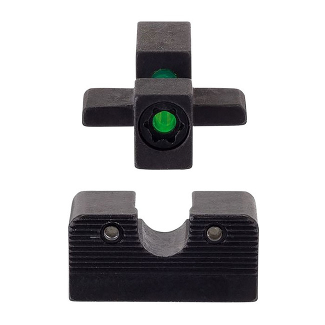Trijicon Night Sight Set Green Tritium Fiber Front Green Outline Rear XD-S XD-E