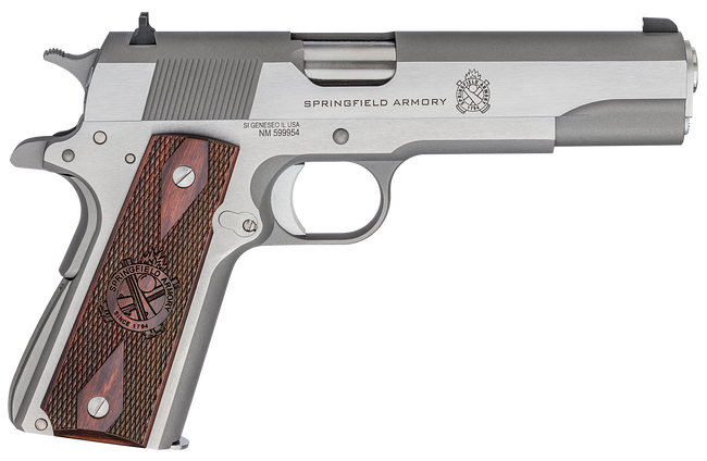 Springfield Armory 1911 Mil-Spec 45 ACP 5" Stainless Steel 7 Rounds Cocobolo Grip