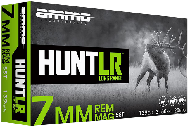 Ammo Inc Signature Hunt 7mm Remington Magnum Rifle Ammo - 139 Grain | Super Shock Tip | 20rd Box
