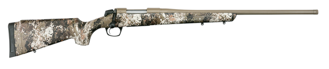 CVA CR6981 Cascade  Full Size 300 Win Mag 3+1, 24" Sniper Gray Cerakote Steel Threaded Barrel, Sniper Gray Cerakote Steel Receiver, Exclusive Realtree Rockslide Fixed w/SoftTouch Stock,