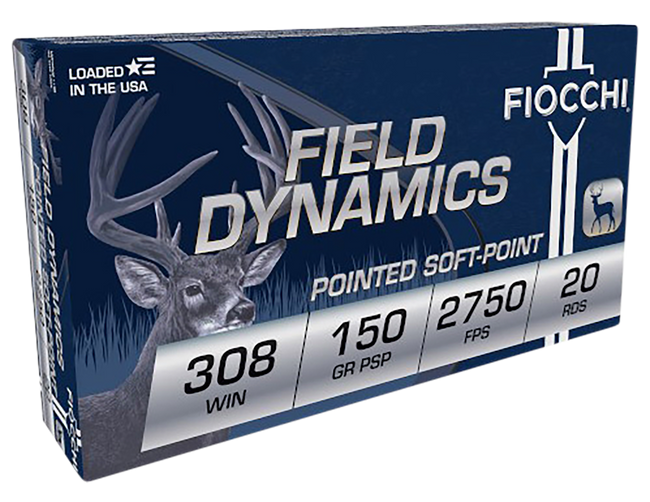 Fiocchi Shooting Dynamics Rifle Ammo 308 Win. 150 gr. PSP 20 rd.