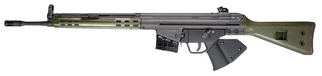 PTR 405 GI 100 *CA Compliant *Reconditioned 308 Win,7.62x51mm NATO 18" 10+1, Black Parkerized Reciever, Green Synthetic Stock (Stock May Be Blemished), Black California Paddle Grip