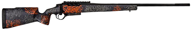 Seekins Precision 0011710157US Havak PH2 Full Size 6.8 Western 3+1 24" Charcoal Gray Fluted/Threaded Barrel, Black Picatinny Rail Stainless Steel Receiver, Urban Shadow Camo Fixed Synthetic Stock
