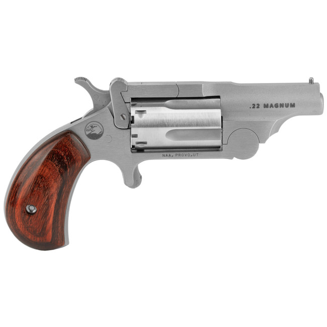 NAA Ranger II Revolver 22 WMR Stainless/Wood 1.63 in. 5 rd. - 22MR - 744253003264
