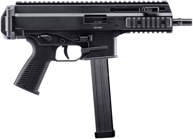 B&T APC Pro 45 ACP 6.8in 25 Rounds Steel Barrel M-LOK Handguards Black Aluminum