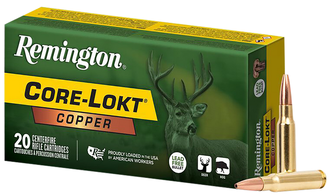 Remington Ammunition R27854 Core-Lokt Copper 308Win 150gr Copper Hollow Point 20 Rounds