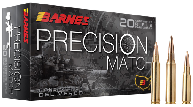 Barnes Bullets Precision Match 6.5 PRC Open Tip Match 145 Grain 20 Rounds