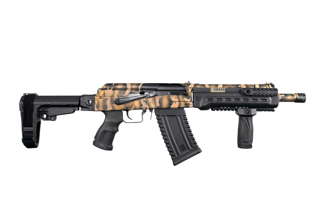 Kalashnikov USA Komrad 12 Gauge 12.5in 5rd Russian Tiger Camo SBA3 Pistol Brace