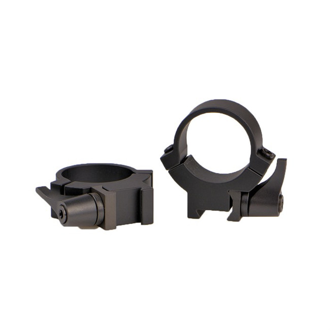 Warne Maxima Horizontal QD Rimfire Scope Rings 3/8 Dovetail 1 in Medium