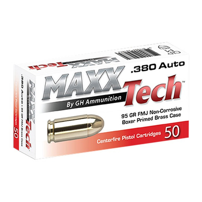 380 ACP 95GR FULL METAL JACKET 50/BOX