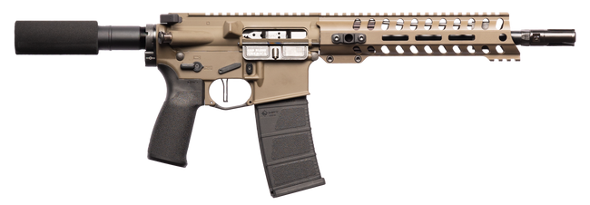 Patriot Ordnance Factory Minuteman 5.56 NATO 10.5in 30+1 Patriot Brown Rec Buffer Tube Stock & Grip