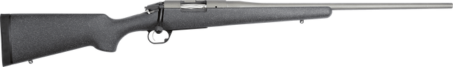 Bergara Rifles BPR2828N Premier Mountain 28 Nosler 2+1 24" Tactical Gray Cerakote Barrel, Tactical Gray Cerakote Stainless Steel Receiver, Gray Speck Black Stock, Right Hand